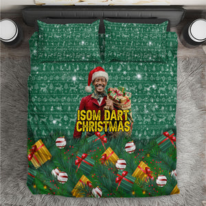 Isom Dart Christmas Bedding Set Black Cowboy Western Holiday Reindeer