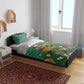 Isom Dart Christmas Bedding Set Black Cowboy Western Holiday Reindeer
