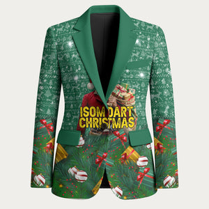 Isom Dart Christmas Blazer Black Cowboy Western Holiday Reindeer