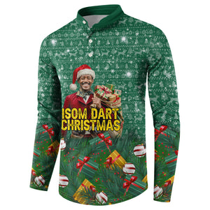 Isom Dart Christmas Button Sweatshirt Black Cowboy Western Holiday Reindeer