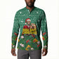 Isom Dart Christmas Button Sweatshirt Black Cowboy Western Holiday Reindeer