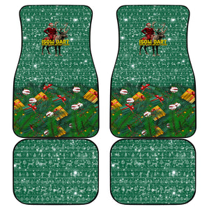 Isom Dart Christmas Car Mats Black Cowboy Western Holiday Reindeer