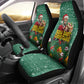 Isom Dart Christmas Car Seat Cover Black Cowboy Western Holiday Reindeer