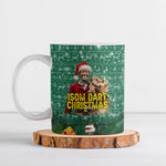 Isom Dart Christmas Ceramic Mug Black Cowboy Western Holiday Reindeer