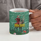 Isom Dart Christmas Ceramic Mug Black Cowboy Western Holiday Reindeer