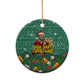 Isom Dart Christmas Ceramic Ornament Black Cowboy Western Holiday Reindeer