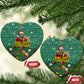 Isom Dart Christmas Ceramic Ornament Black Cowboy Western Holiday Reindeer