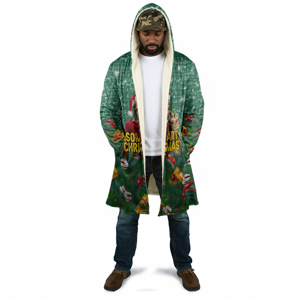 Isom Dart Christmas Cloak Black Cowboy Western Holiday Reindeer