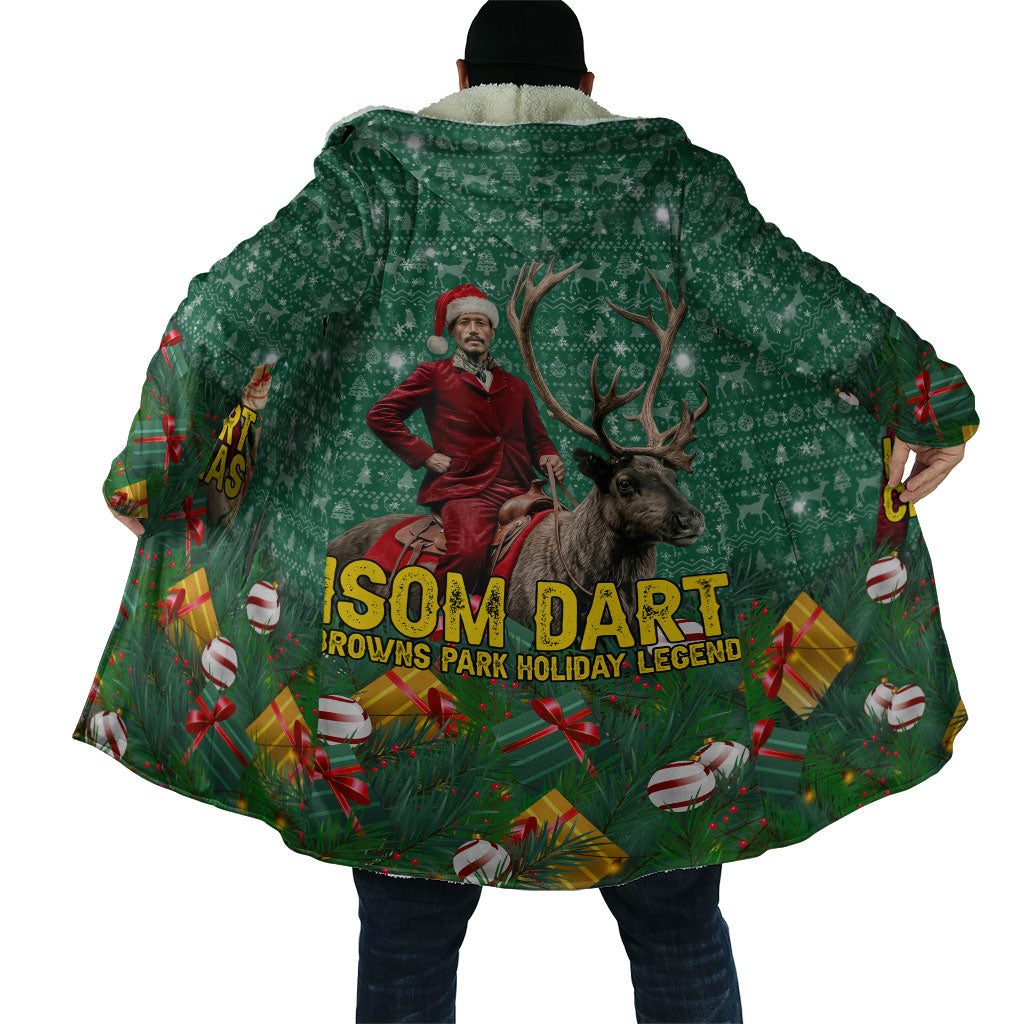 Isom Dart Christmas Cloak Black Cowboy Western Holiday Reindeer