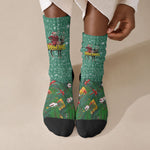 Isom Dart Christmas Crew Socks Black Cowboy Western Holiday Reindeer