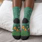 Isom Dart Christmas Crew Socks Black Cowboy Western Holiday Reindeer