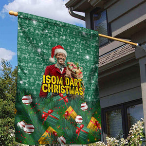 Isom Dart Christmas Garden Flag Black Cowboy Western Holiday Reindeer