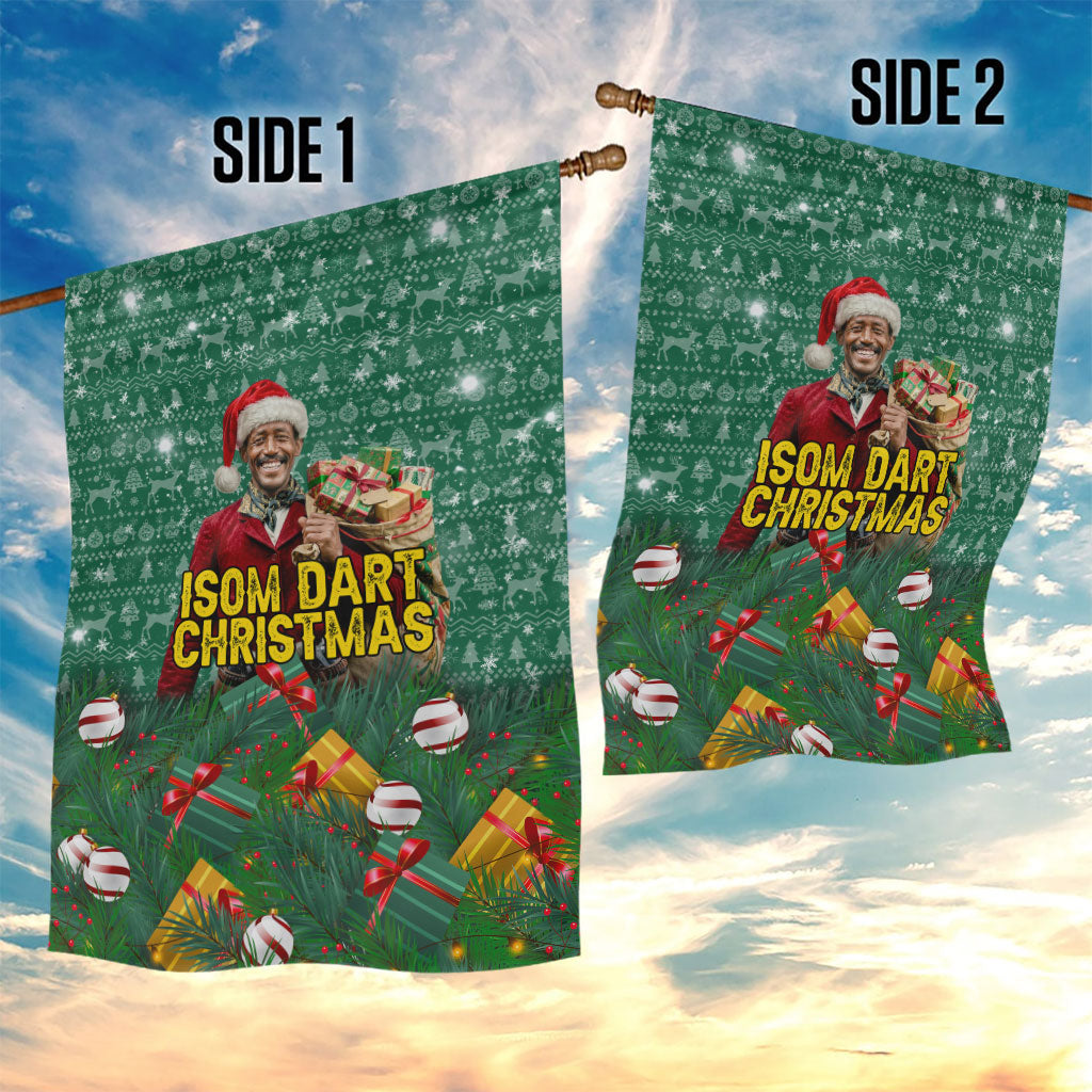 Isom Dart Christmas Garden Flag Black Cowboy Western Holiday Reindeer