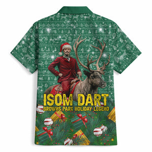 Isom Dart Christmas Hawaiian Shirt Black Cowboy Western Holiday Reindeer