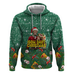 Isom Dart Christmas Hoodie Black Cowboy Western Holiday Reindeer