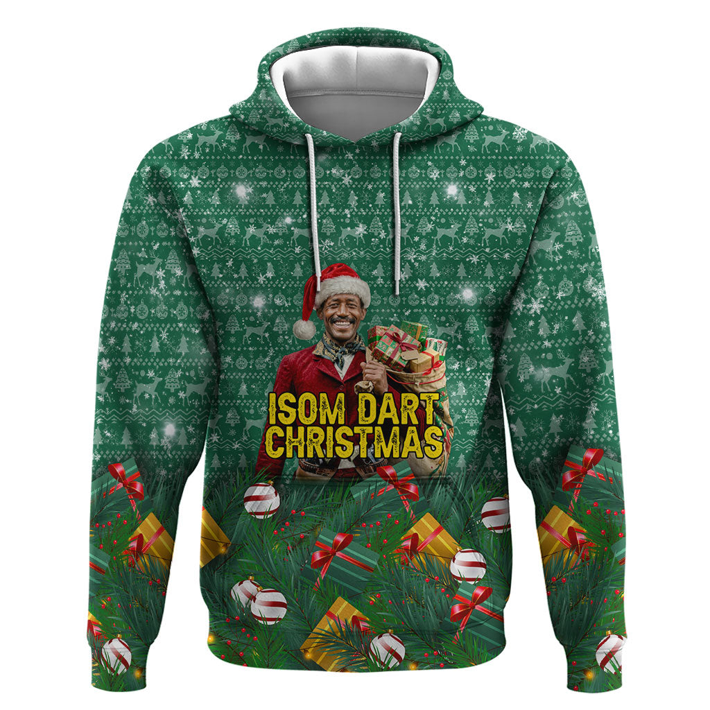 Isom Dart Christmas Hoodie Black Cowboy Western Holiday Reindeer