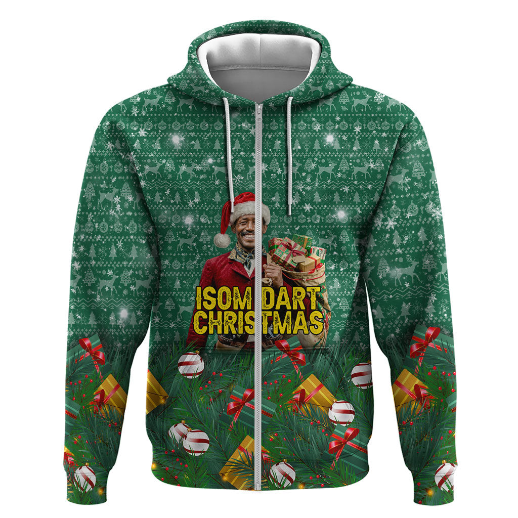 Isom Dart Christmas Hoodie Black Cowboy Western Holiday Reindeer