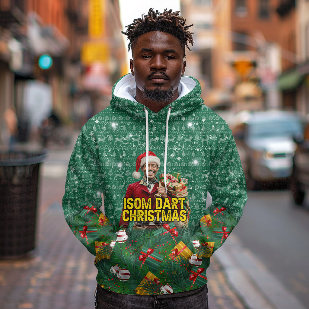 Isom Dart Christmas Hoodie Black Cowboy Western Holiday Reindeer