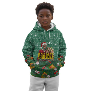 Isom Dart Christmas Kid Hoodie Black Cowboy Western Holiday Reindeer