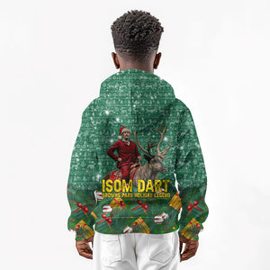 Isom Dart Christmas Kid Hoodie Black Cowboy Western Holiday Reindeer