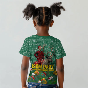 Isom Dart Christmas Kid T shirt Black Cowboy Western Holiday Reindeer