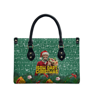 Isom Dart Christmas Leather Bag Black Cowboy Western Holiday Reindeer