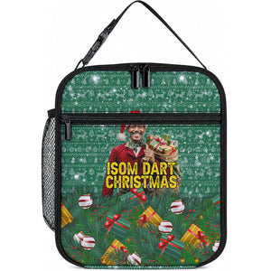 Isom Dart Christmas Lunch Bag Black Cowboy Western Holiday Reindeer