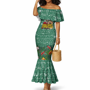 Isom Dart Christmas Mermaid Dress Black Cowboy Western Holiday Reindeer
