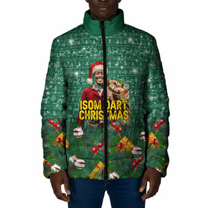 Isom Dart Christmas Padded Jacket Black Cowboy Western Holiday Reindeer