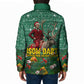 Isom Dart Christmas Padded Jacket Black Cowboy Western Holiday Reindeer