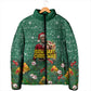 Isom Dart Christmas Padded Jacket Black Cowboy Western Holiday Reindeer