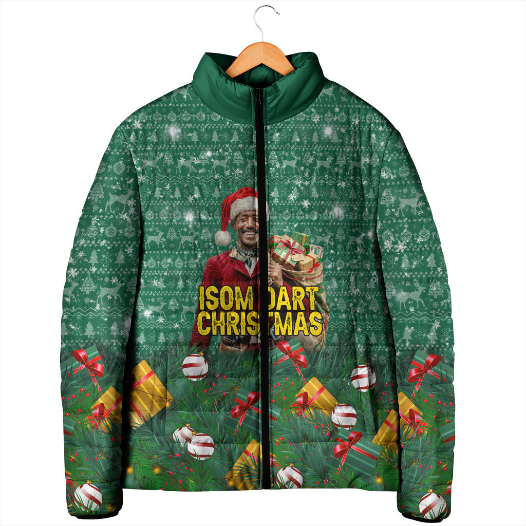 Isom Dart Christmas Padded Jacket Black Cowboy Western Holiday Reindeer