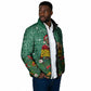 Isom Dart Christmas Padded Jacket Black Cowboy Western Holiday Reindeer