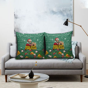 Isom Dart Christmas Pillow Cover Black Cowboy Western Holiday Reindeer