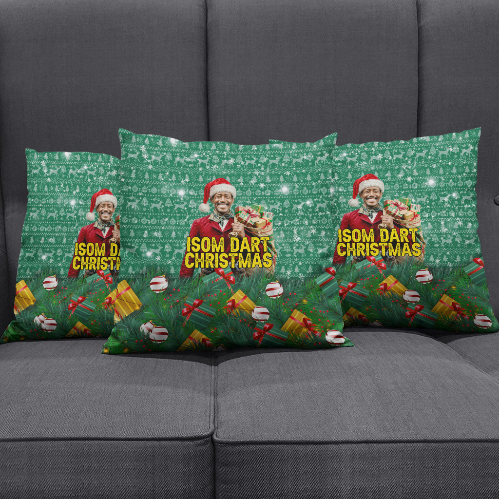 Isom Dart Christmas Pillow Cover Black Cowboy Western Holiday Reindeer