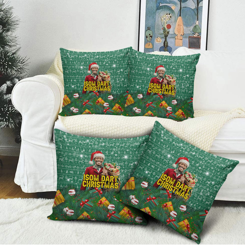 Isom Dart Christmas Pillow Cover Black Cowboy Western Holiday Reindeer