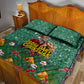 Isom Dart Christmas Quilt Bed Set Black Cowboy Western Holiday Reindeer