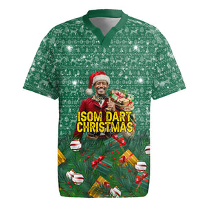 Isom Dart Christmas Rugby Jersey Black Cowboy Western Holiday Reindeer