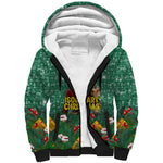 Isom Dart Christmas Sherpa Hoodie Black Cowboy Western Holiday Reindeer