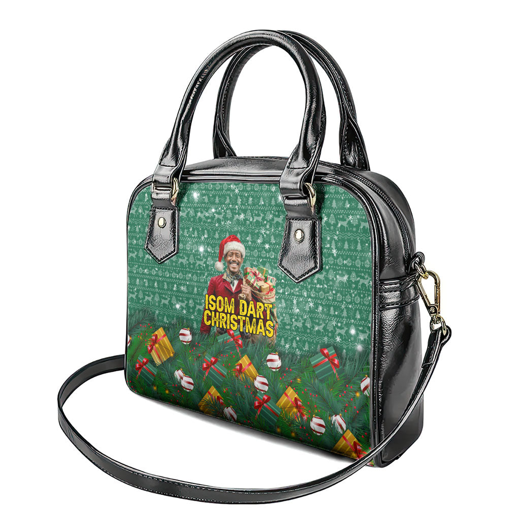 Isom Dart Christmas Shoulder Handbag Black Cowboy Western Holiday Reindeer