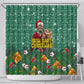 Isom Dart Christmas Shower Curtain Black Cowboy Western Holiday Reindeer