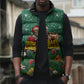 Isom Dart Christmas Sleeveless Puffer Jacket Black Cowboy Western Holiday Reindeer