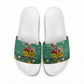 Isom Dart Christmas Slide Sandals Black Cowboy Western Holiday Reindeer