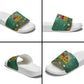 Isom Dart Christmas Slide Sandals Black Cowboy Western Holiday Reindeer