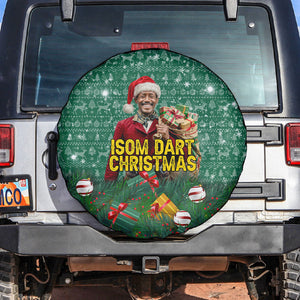 Isom Dart Christmas Spare Tire Cover Black Cowboy Western Holiday Reindeer