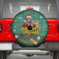 Isom Dart Christmas Spare Tire Cover Black Cowboy Western Holiday Reindeer