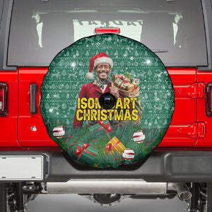 Isom Dart Christmas Spare Tire Cover Black Cowboy Western Holiday Reindeer