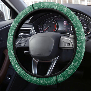 Isom Dart Christmas Steering Wheel Cover Black Cowboy Western Holiday Reindeer