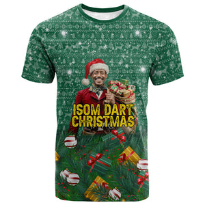 Isom Dart Christmas T shirt Black Cowboy Western Holiday Reindeer