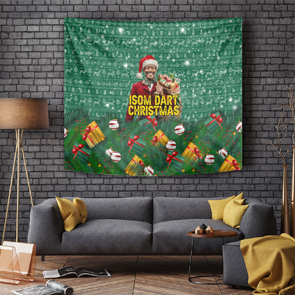 Isom Dart Christmas Tapestry Black Cowboy Western Holiday Reindeer